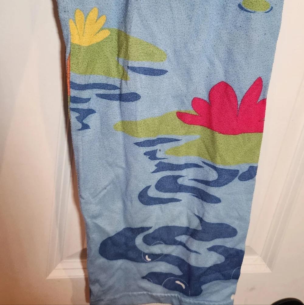 Vintage Kids Pajamas with Cartoon Print - Blue and Yellow